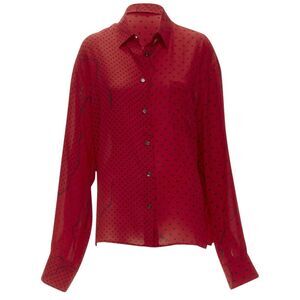 Haider Ackermann polka dot print relaxed oversized shirt